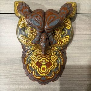 Intricate Owl Wall Sculpture